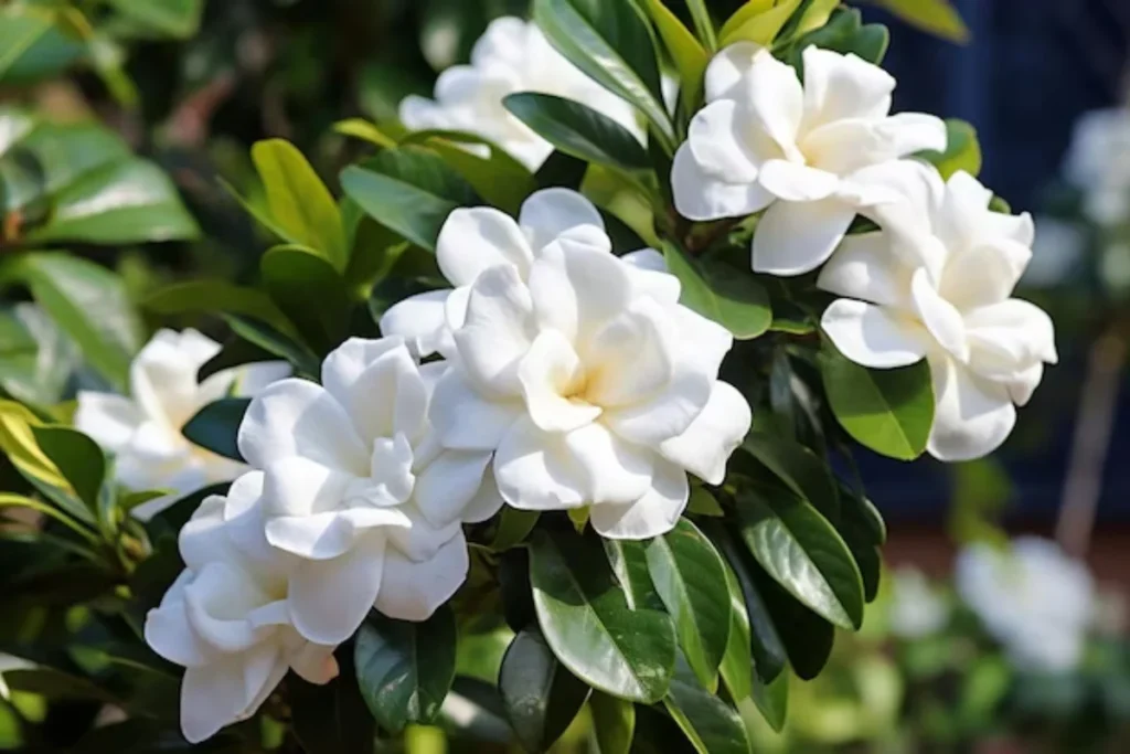 Varias flores brancas