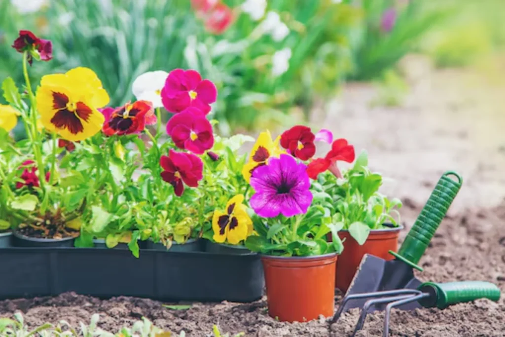 flores de varias cores para jardim pequeno