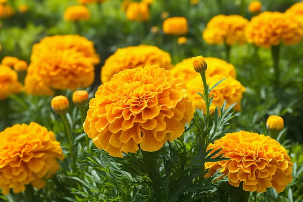 11 Flores que atraem borboletas: Veja a lista de espécies 9 flores Tagetes amarelas que atraem borboletas