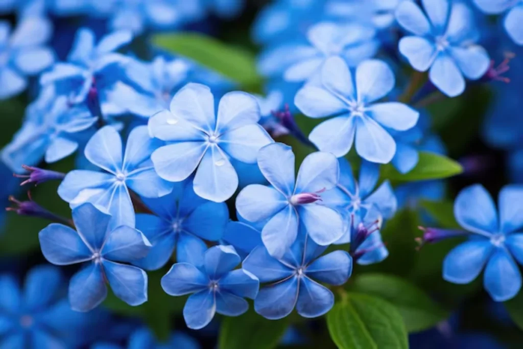 flores azuis naturais