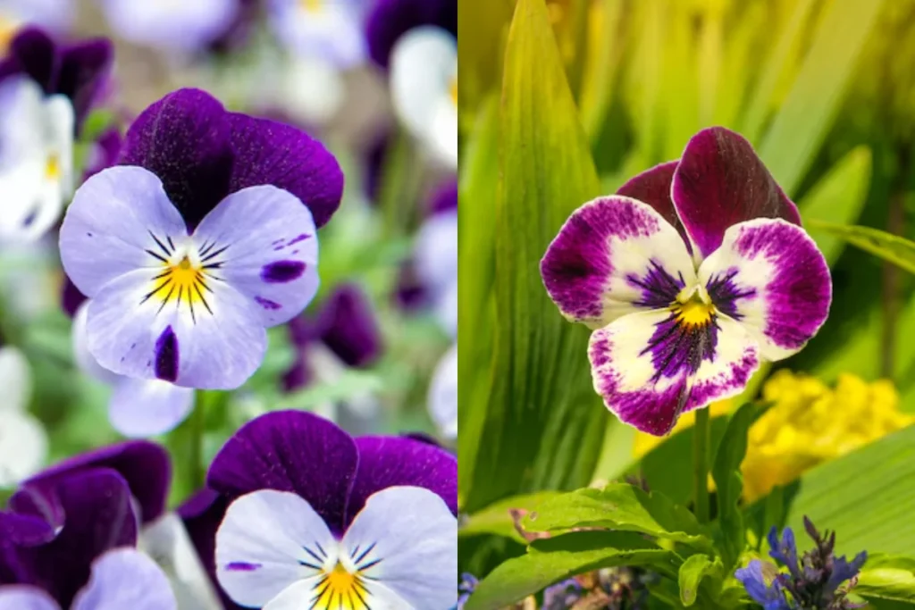 Flor amor perfeito (Viola tricolor)