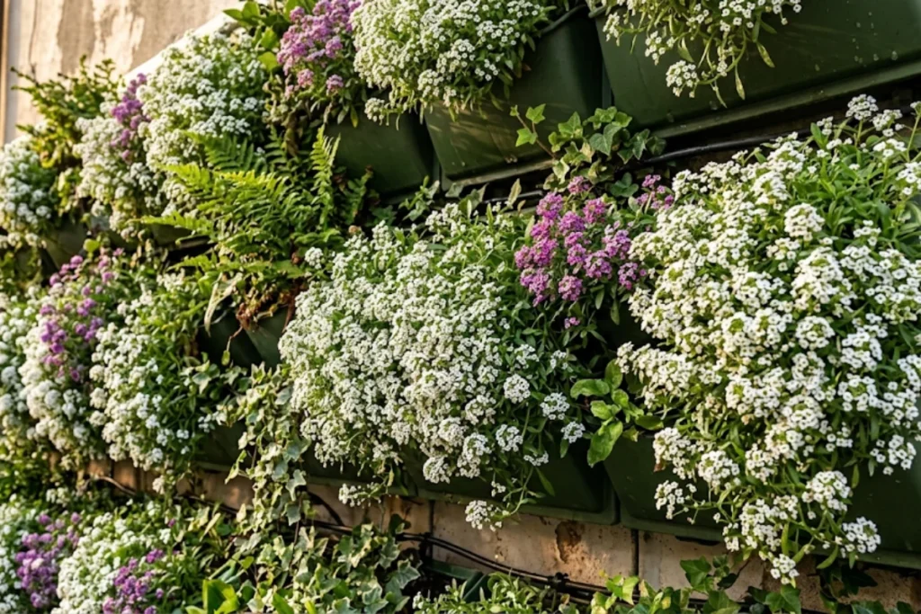 15 flores para jardim vertical: Veja as melhores opções 18 Flor de Mel (Lobularia maritima)