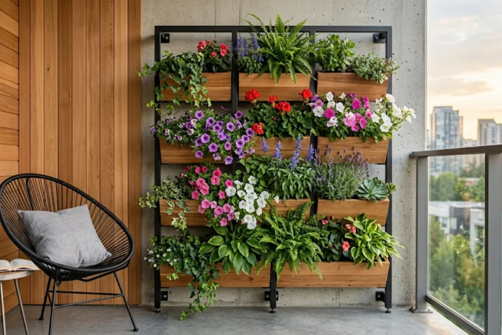 15 flores para jardim vertical: Veja as melhores opções 3 jardim vertical lindo com flores