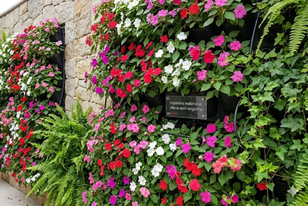 15 flores para jardim vertical: Veja as melhores opções 8 Flores Impatiens (Impatiens walleriana)