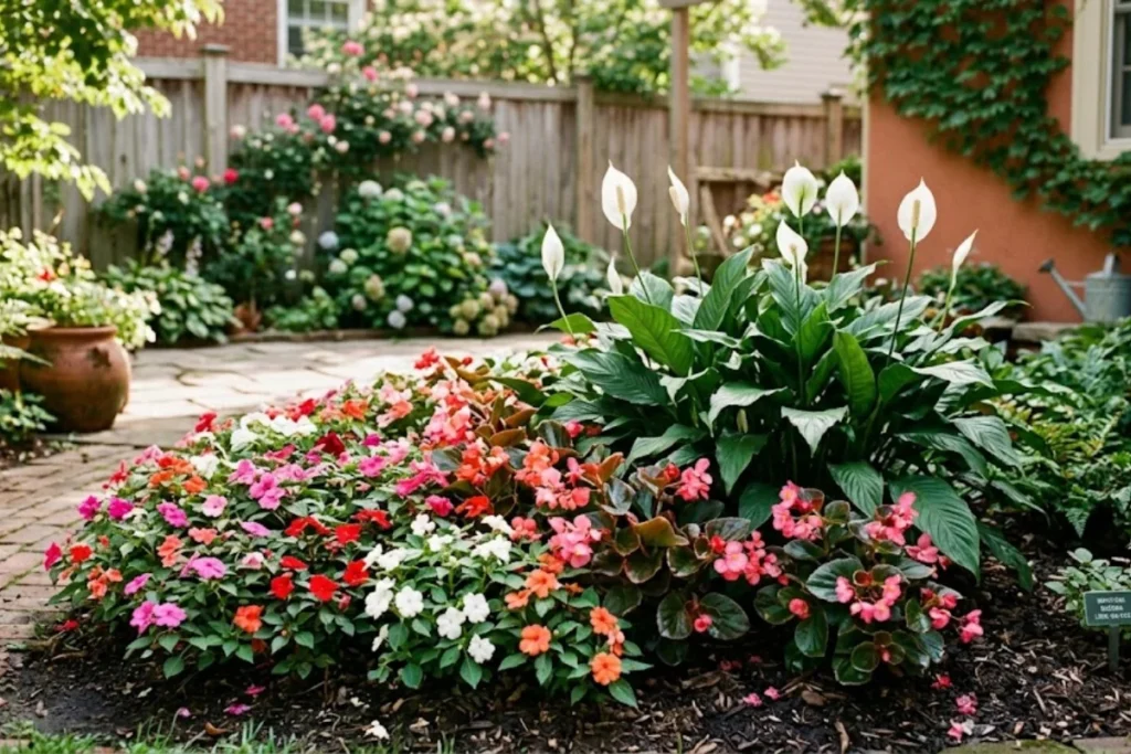 Jardim com Flores de Sombra