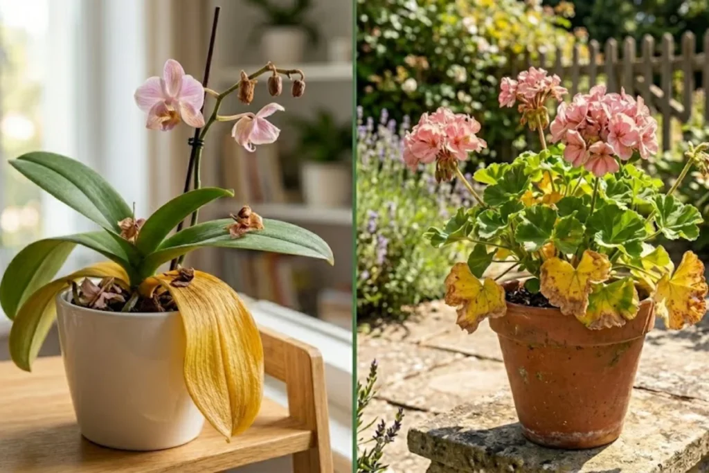 Plantas com Folhas Amareladas