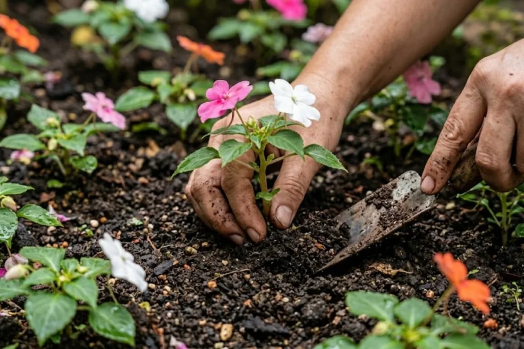 Flor impatiens: Como plantar e cuidar para ter floração o ano todo 5 Plantando a flor Impatiens
