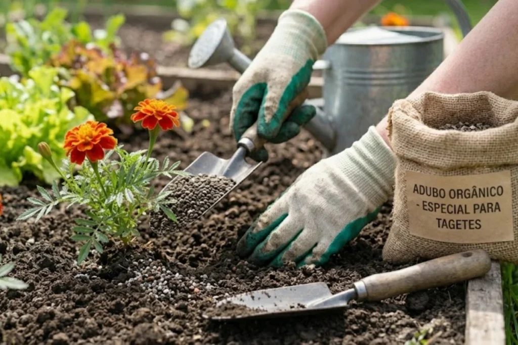 Flor tagetes: Guia completo de plantio e cuidados 7 Adubação da flor tagetes